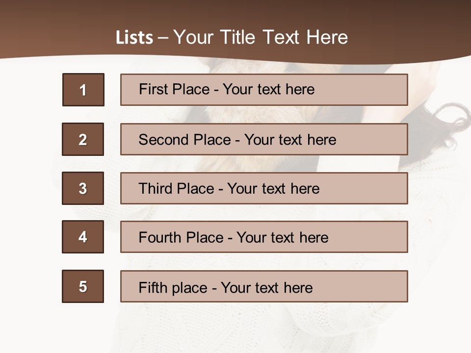Female Glove Pretty PowerPoint Template