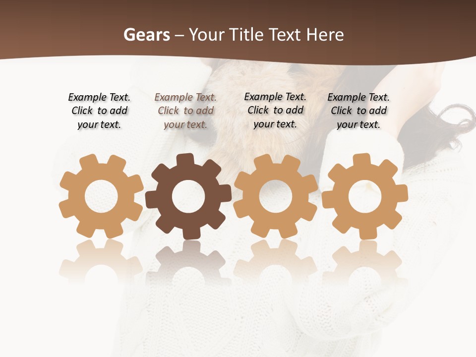 Female Glove Pretty PowerPoint Template