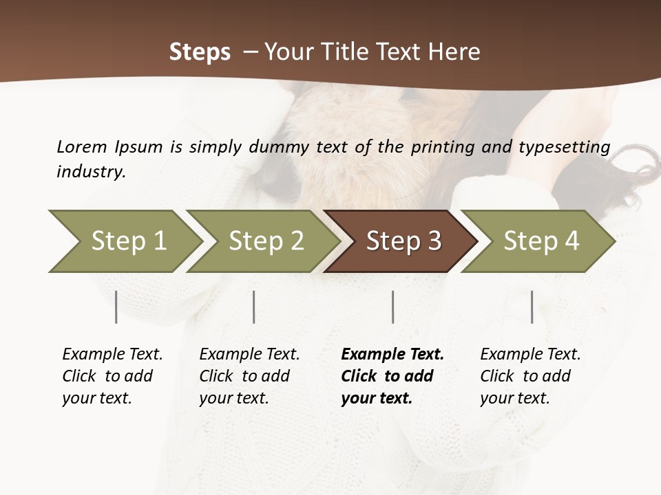 Female Glove Pretty PowerPoint Template