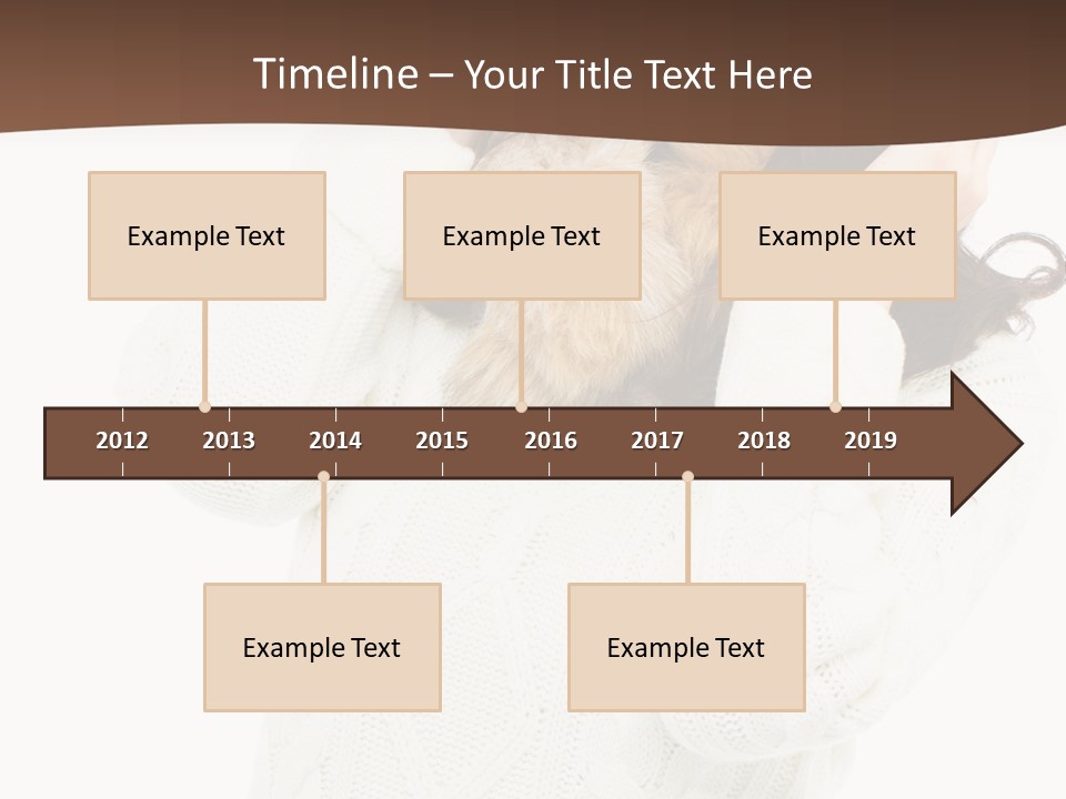 Female Glove Pretty PowerPoint Template