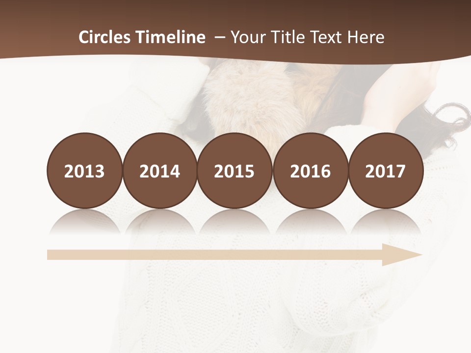 Female Glove Pretty PowerPoint Template