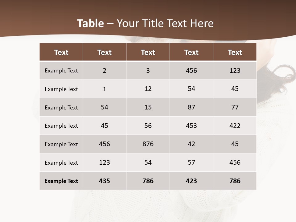 Female Glove Pretty PowerPoint Template