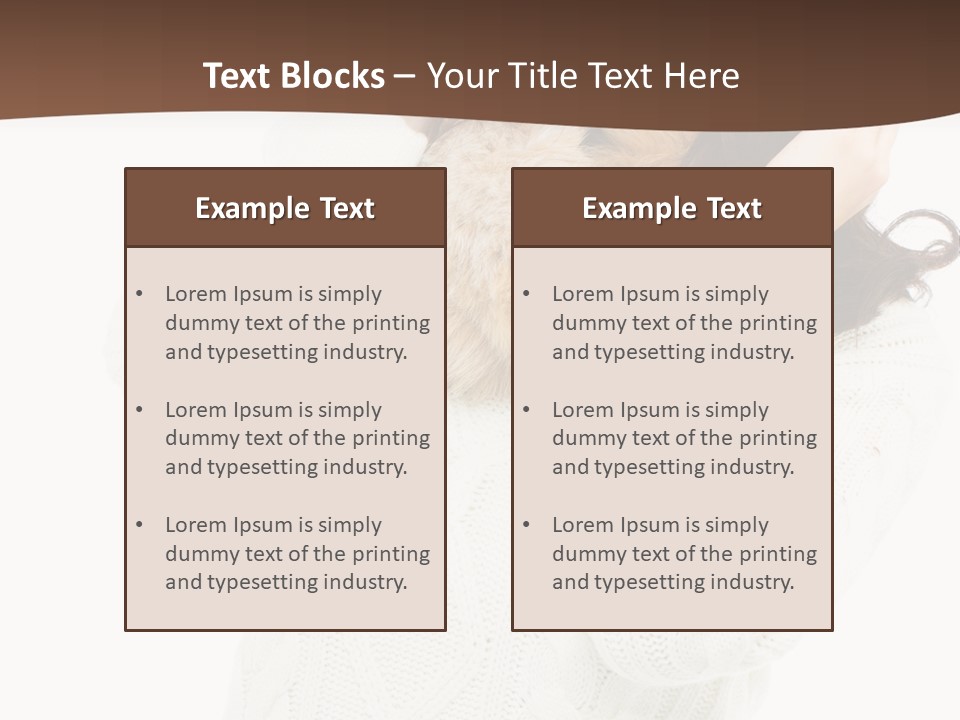 Female Glove Pretty PowerPoint Template