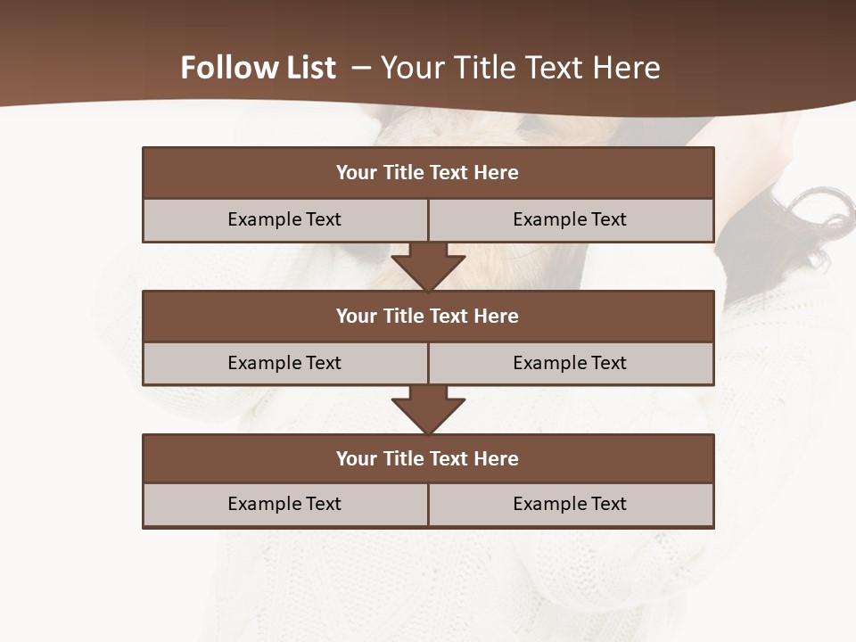 Female Glove Pretty PowerPoint Template