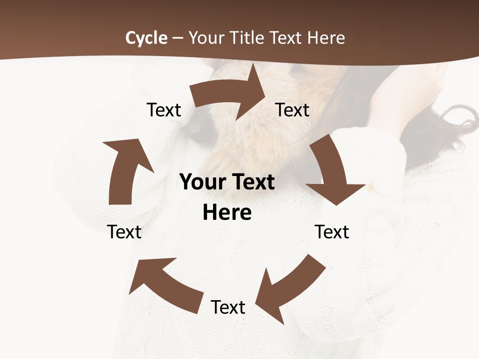 Female Glove Pretty PowerPoint Template