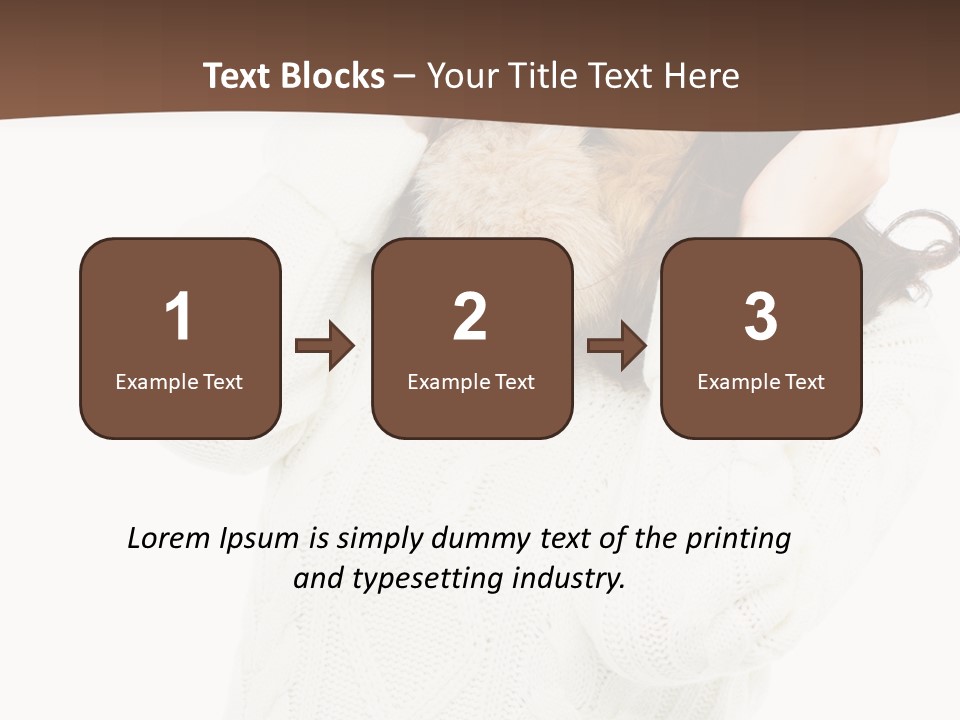 Female Glove Pretty PowerPoint Template