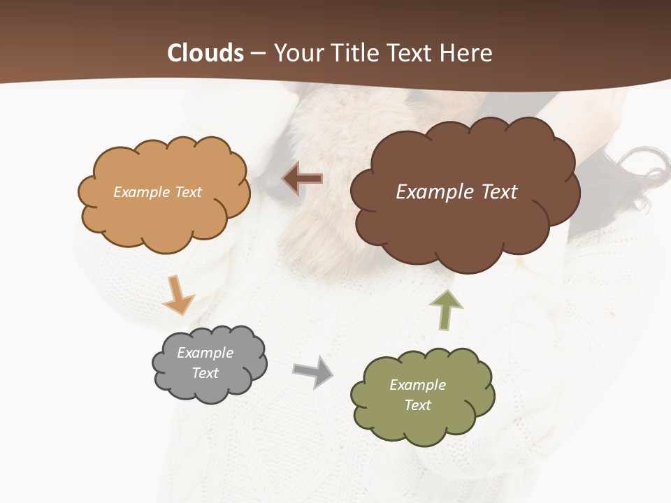 Female Glove Pretty PowerPoint Template