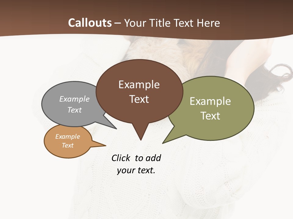 Female Glove Pretty PowerPoint Template