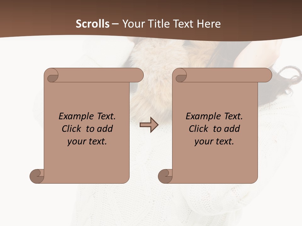 Female Glove Pretty PowerPoint Template