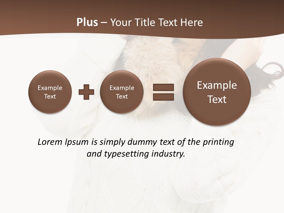 Female Glove Pretty PowerPoint Template