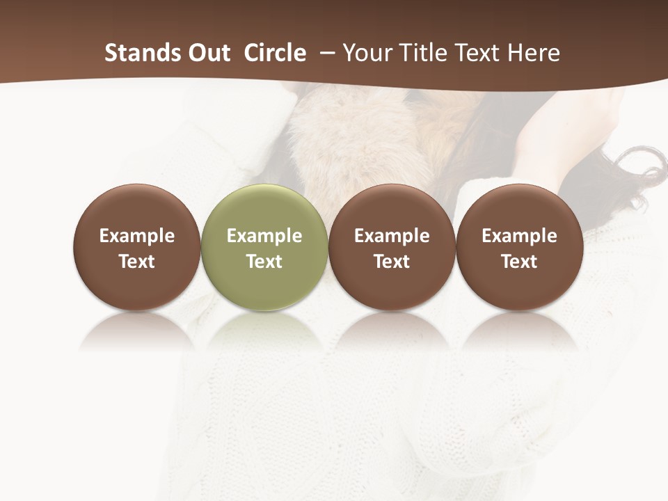 Female Glove Pretty PowerPoint Template