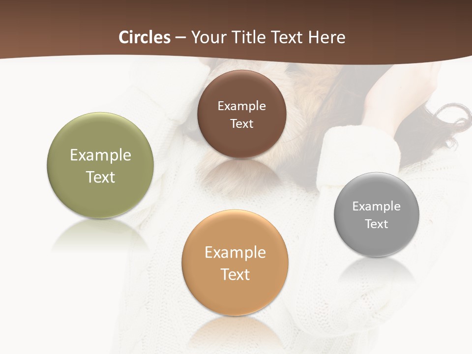 Female Glove Pretty PowerPoint Template