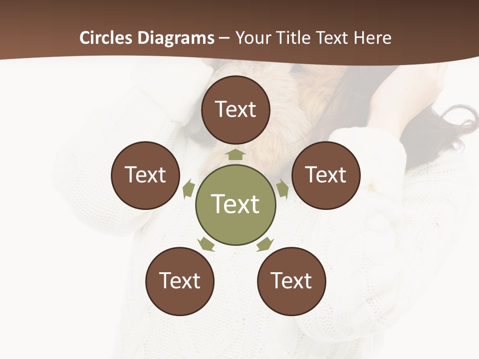 Female Glove Pretty PowerPoint Template