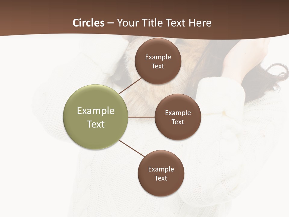 Female Glove Pretty PowerPoint Template