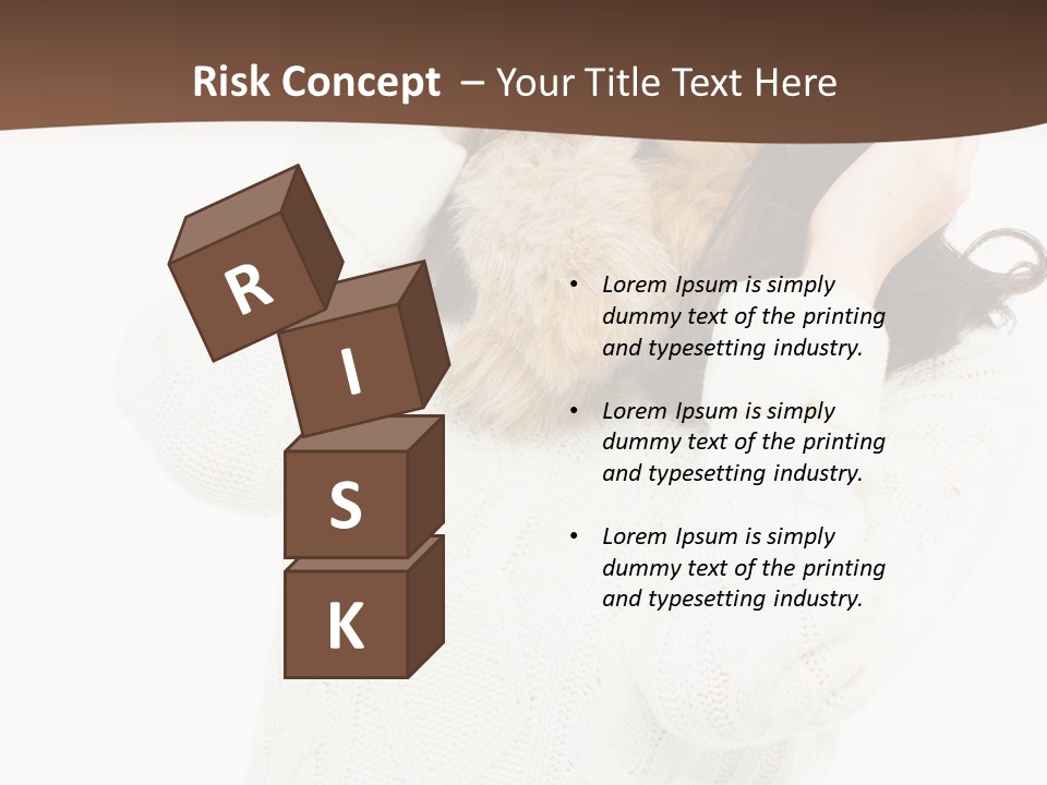 Female Glove Pretty PowerPoint Template