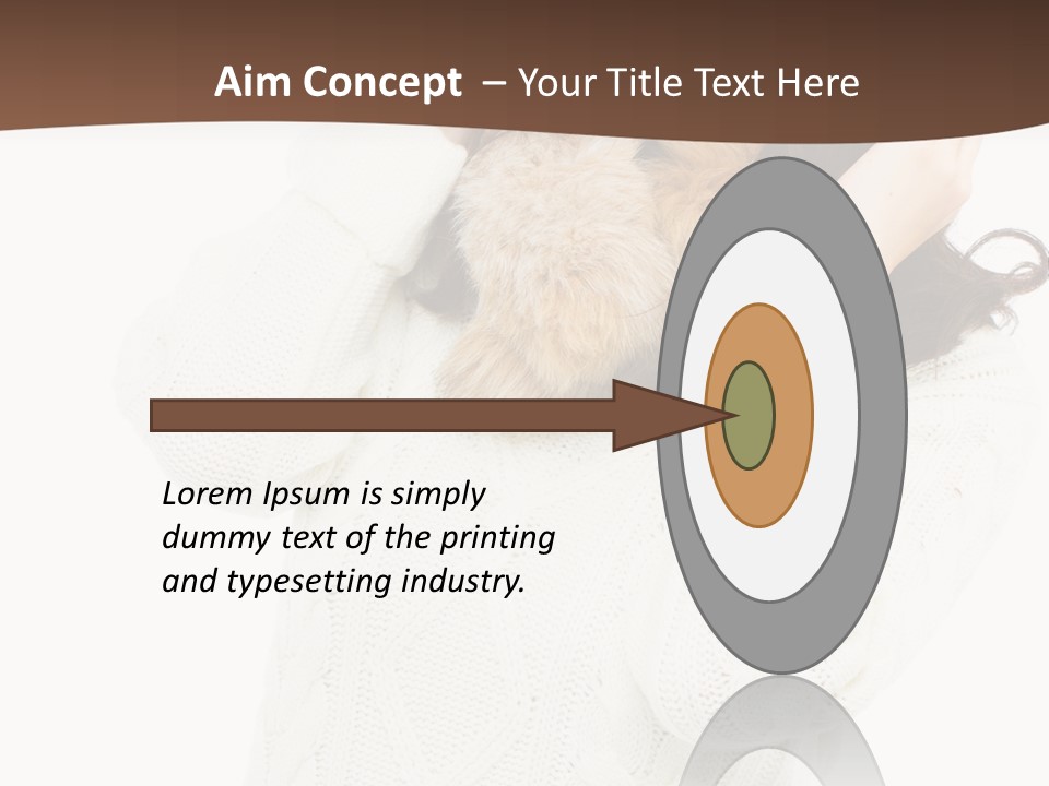 Female Glove Pretty PowerPoint Template