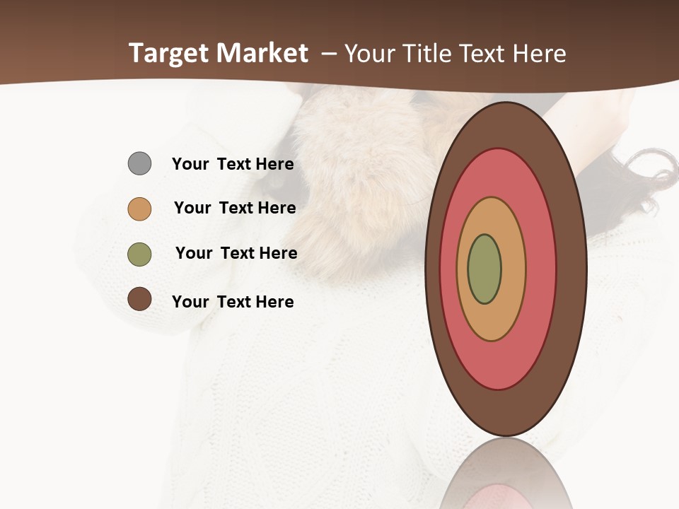 Female Glove Pretty PowerPoint Template