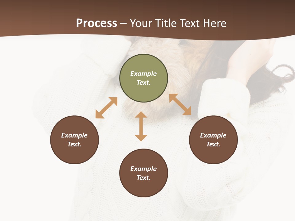 Female Glove Pretty PowerPoint Template