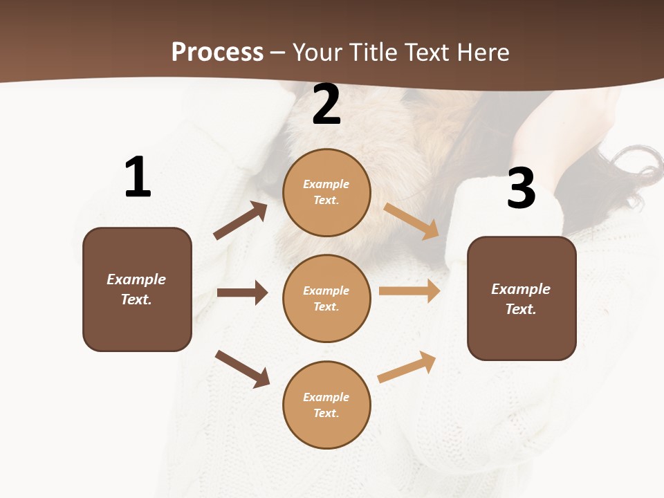 Female Glove Pretty PowerPoint Template