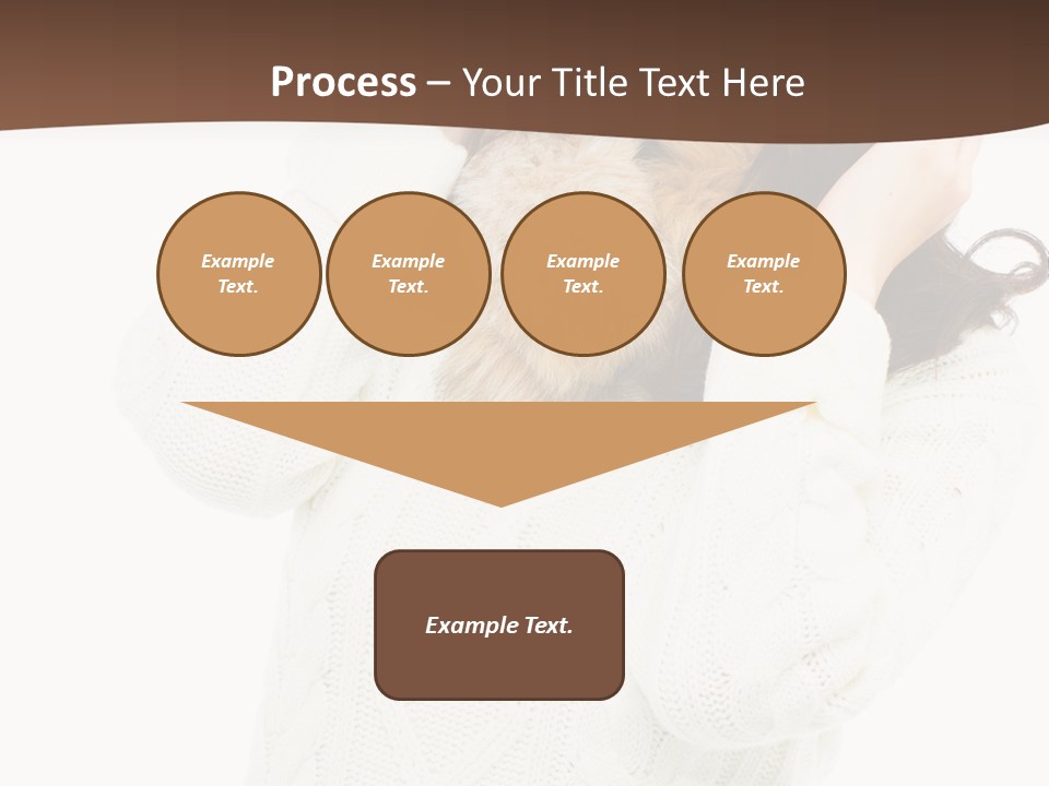 Female Glove Pretty PowerPoint Template