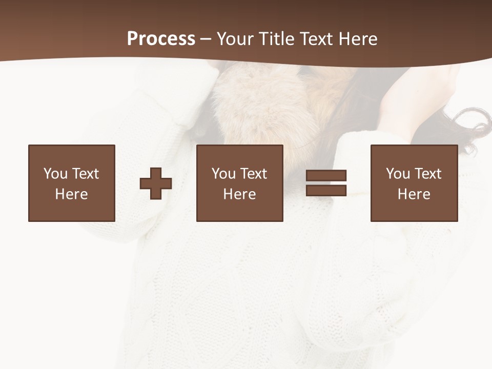 Female Glove Pretty PowerPoint Template