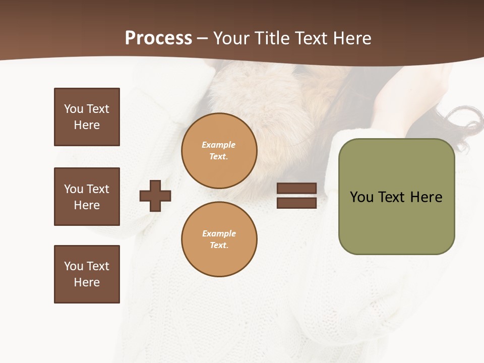 Female Glove Pretty PowerPoint Template
