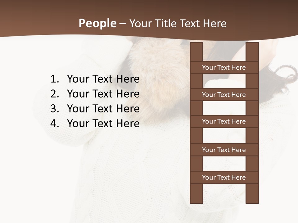 Female Glove Pretty PowerPoint Template