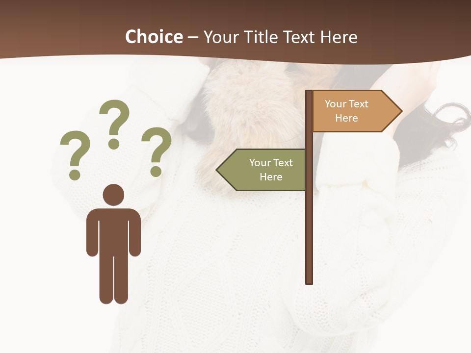 Female Glove Pretty PowerPoint Template