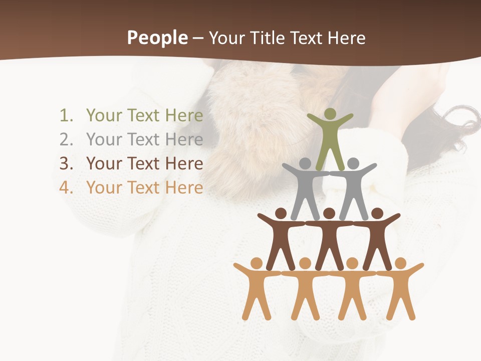 Female Glove Pretty PowerPoint Template