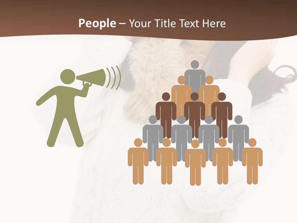 Female Glove Pretty PowerPoint Template