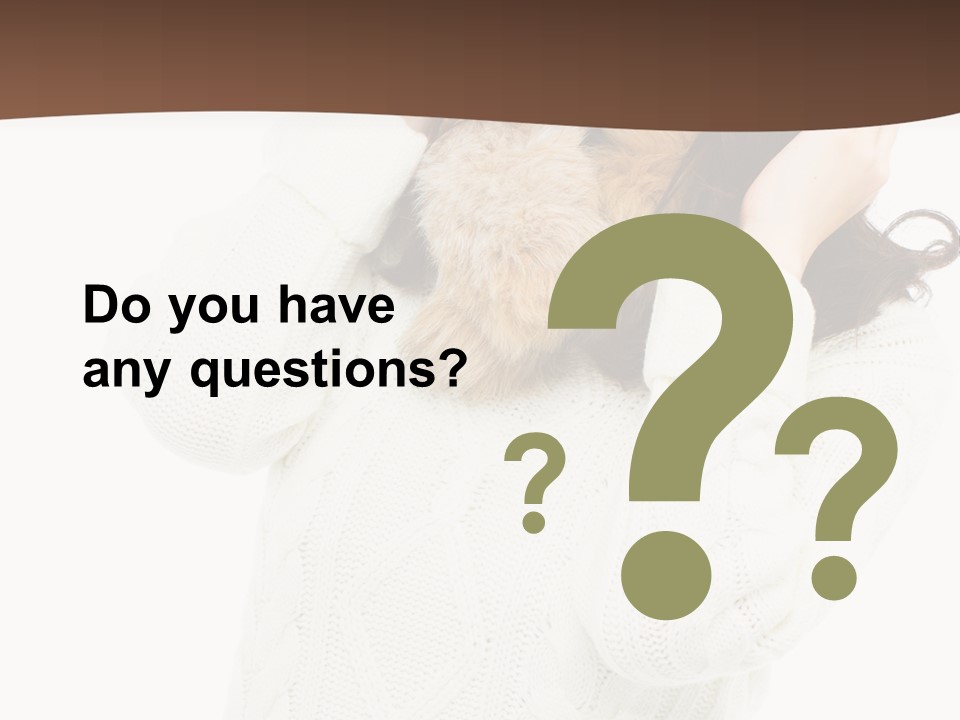 Female Glove Pretty PowerPoint Template