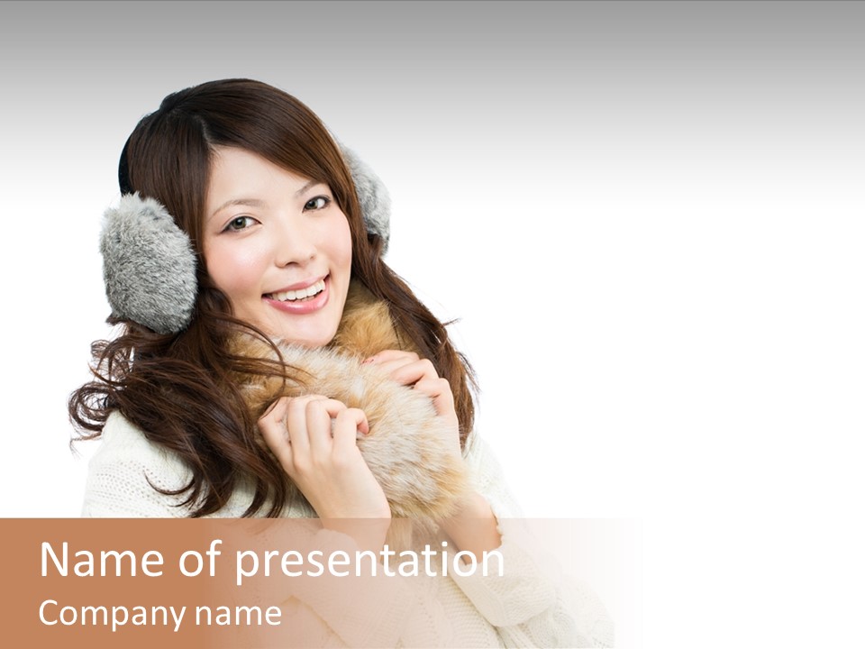 Sweater Seasonal White Background PowerPoint Template