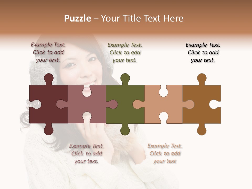 Sweater Seasonal White Background PowerPoint Template