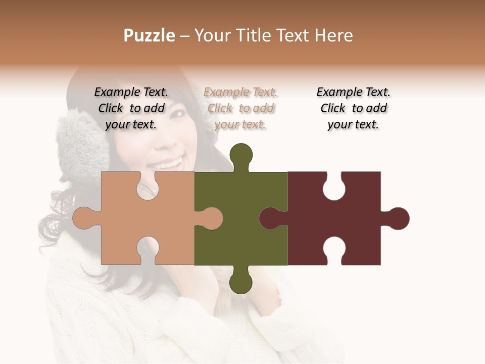 Sweater Seasonal White Background PowerPoint Template