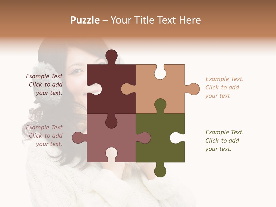 Sweater Seasonal White Background PowerPoint Template