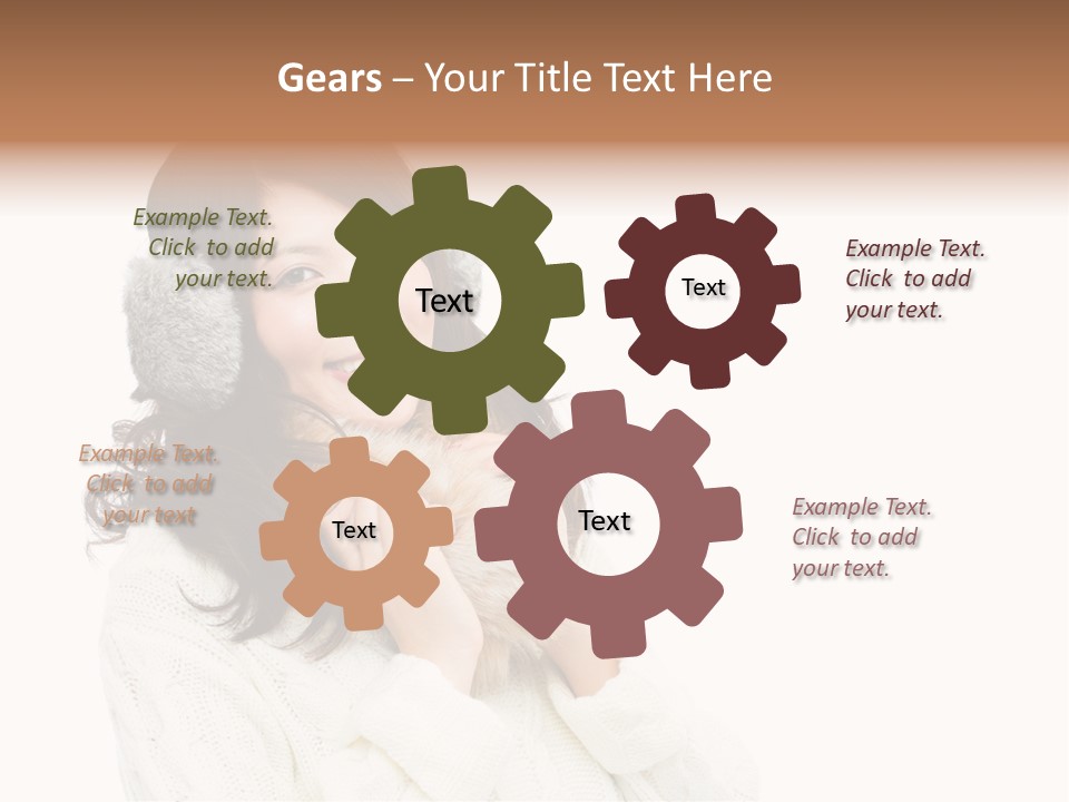 Sweater Seasonal White Background PowerPoint Template