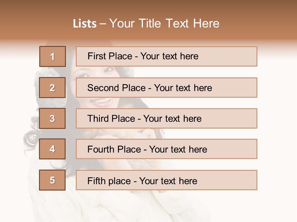 Sweater Seasonal White Background PowerPoint Template