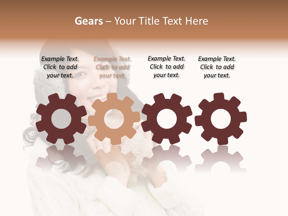 Sweater Seasonal White Background PowerPoint Template