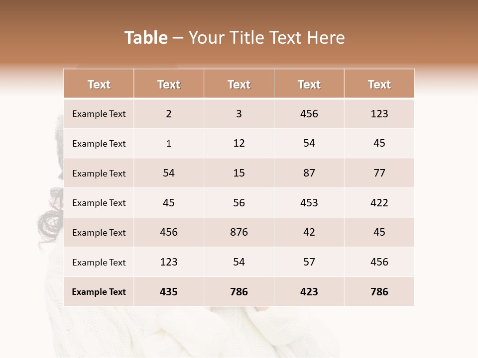 Sweater Seasonal White Background PowerPoint Template