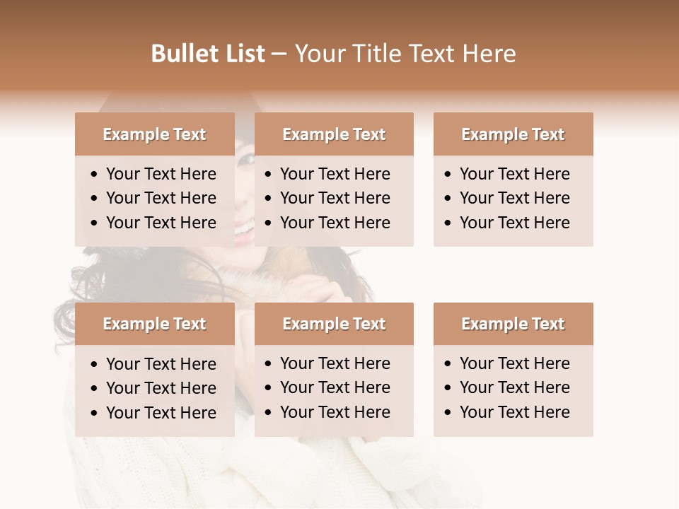 Sweater Seasonal White Background PowerPoint Template