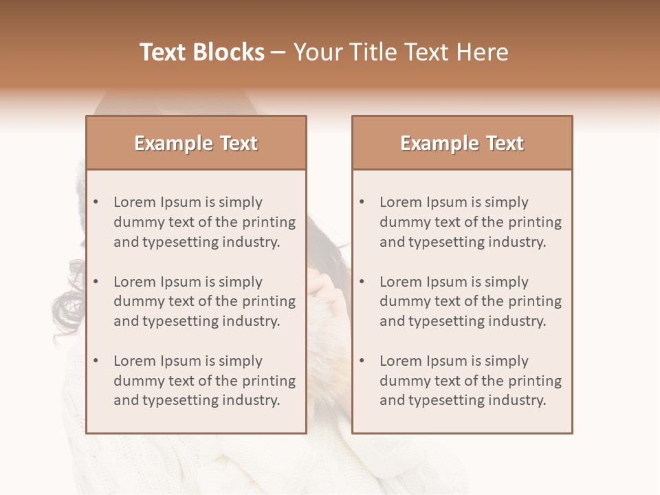 Sweater Seasonal White Background PowerPoint Template