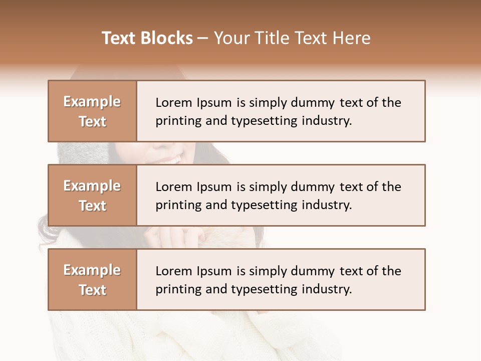 Sweater Seasonal White Background PowerPoint Template