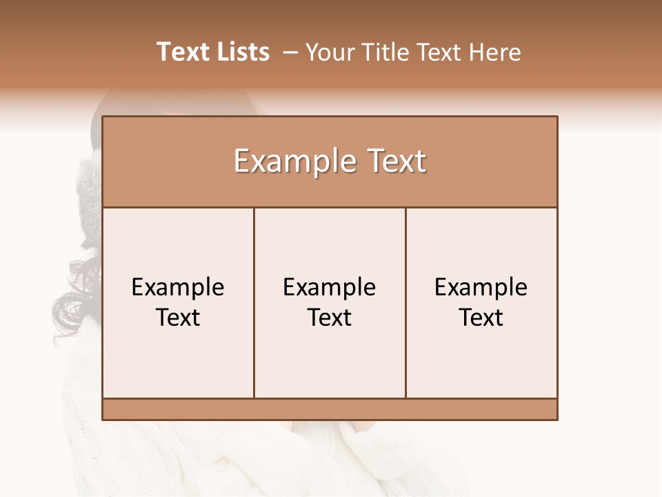 Sweater Seasonal White Background PowerPoint Template
