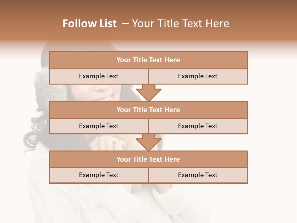 Sweater Seasonal White Background PowerPoint Template