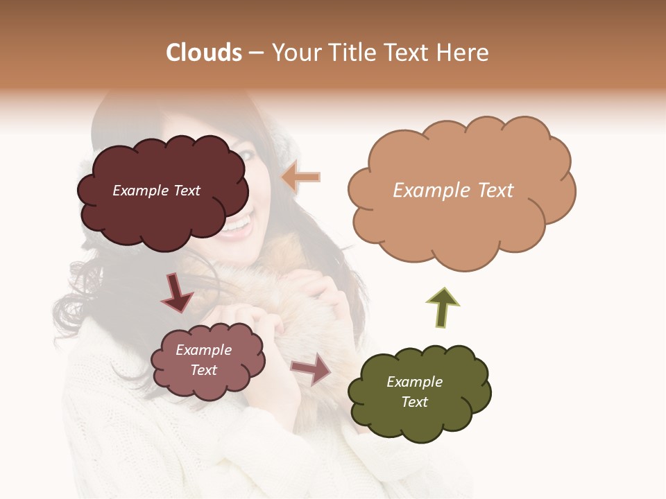 Sweater Seasonal White Background PowerPoint Template