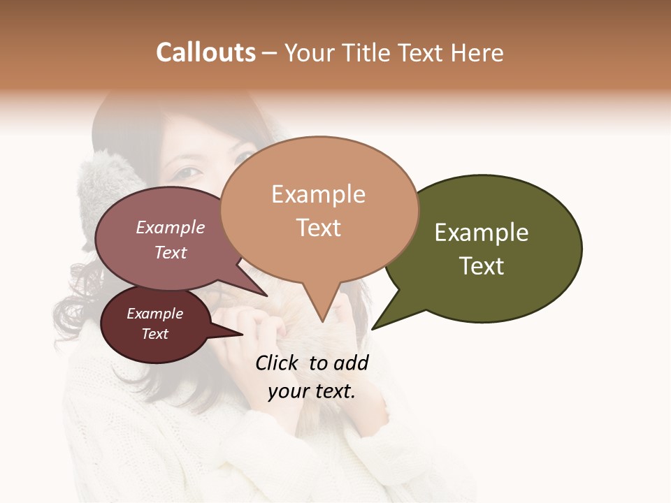 Sweater Seasonal White Background PowerPoint Template