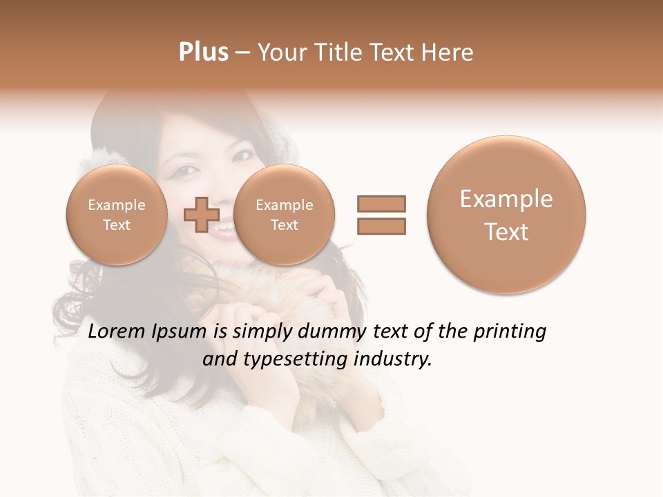 Sweater Seasonal White Background PowerPoint Template