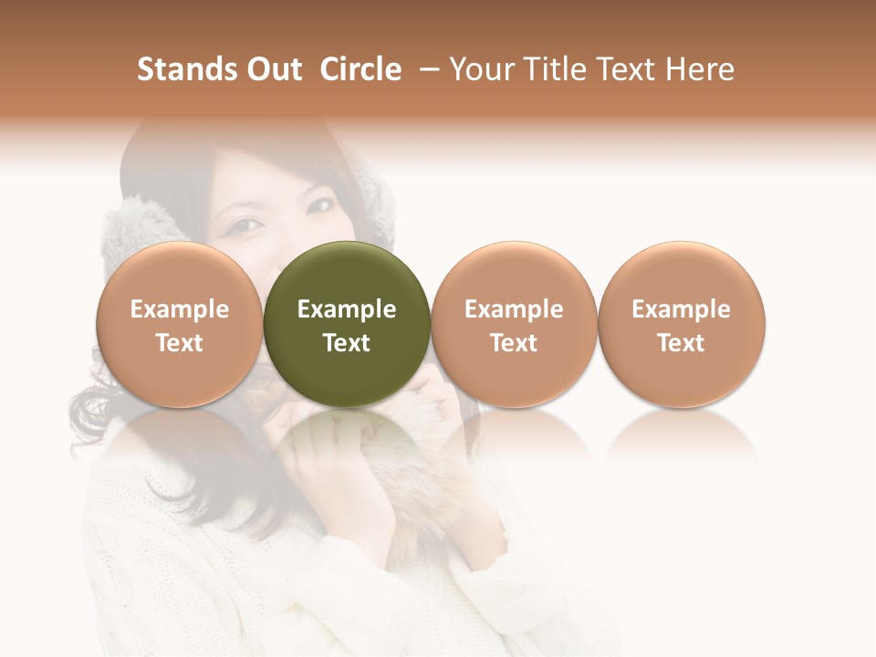 Sweater Seasonal White Background PowerPoint Template