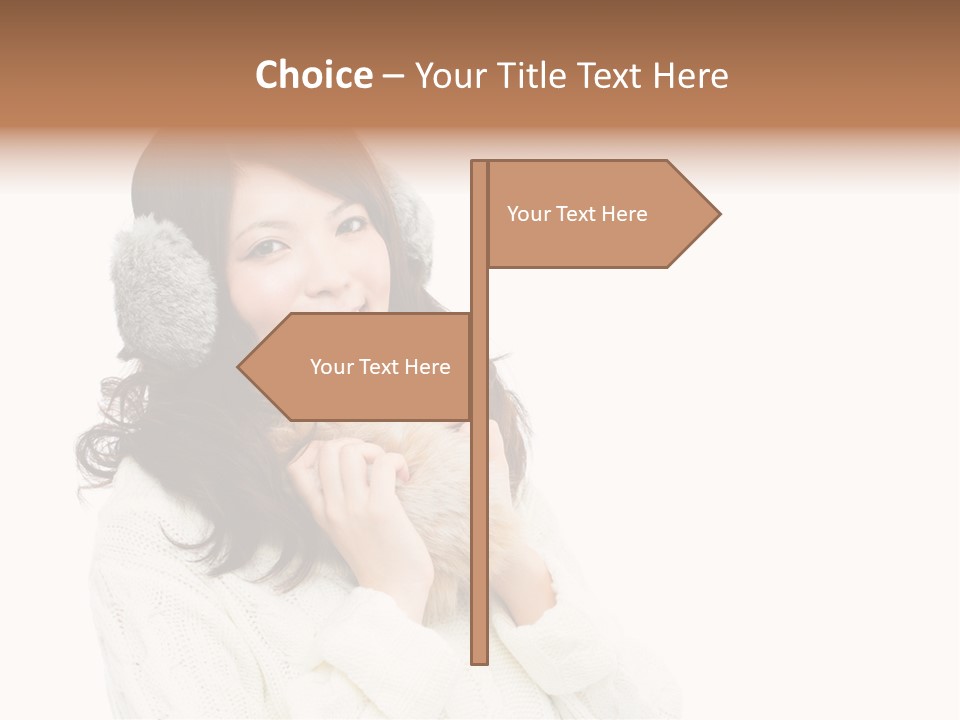 Sweater Seasonal White Background PowerPoint Template