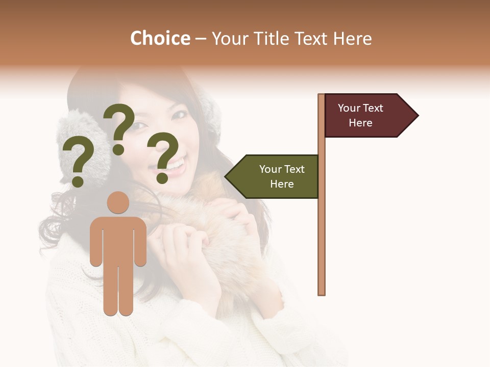 Sweater Seasonal White Background PowerPoint Template